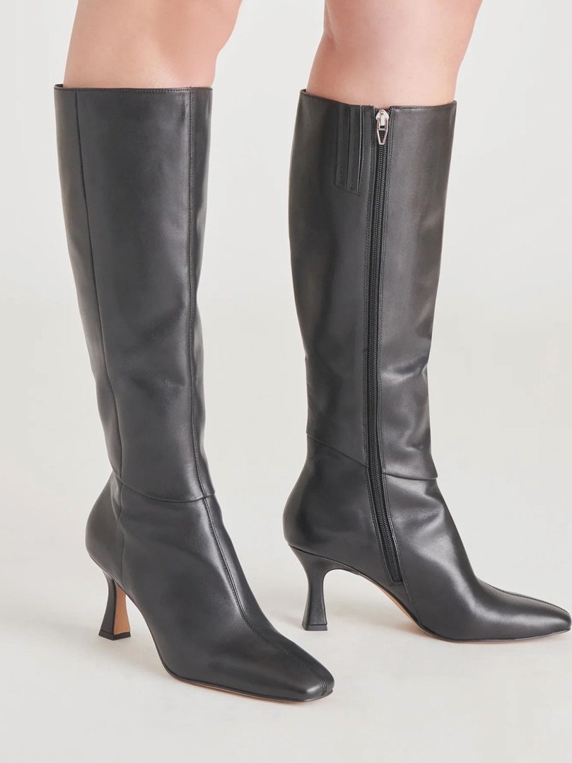 Dolce Vita Gyra Boots Black Leather Boots- 6.5